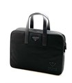 PRADA портфель черный нейлон прорезиненный логотип в углу ПР-2312