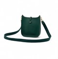 HERMES сумка Evelyne mini кожа Того 16 см зеленая СК-9478