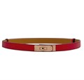 HERMES ремень Келли красный розовое золото РМ-00528
