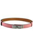 HERMES ремень Келли эпсом розовый серебро РМ-00541