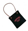 HERMES сумка шоппер черный текстиль СК-00567