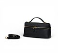 LORO PIANA сумка средняя кожа эпи черная золото СК-00701