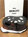 BERLUTI кроссовки текстиль коричневые ОС-01456