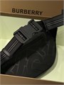 BURBERRY поясная сумка текстиль черная монограмма металлический логотип СЛ-2579