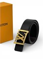LV ремень двухсторонний гладкая кожа черно-коричневый РМ-00091