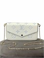 LV клатч Pochette Felicie 3 в 1 кожа Того белый золото НС-01614