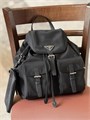 PRADA рюкзак нейлон черный с кошельком РК-00196