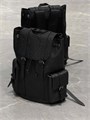 GUCCI рюкзак зернистая кожа того черного цвета с клапаном и боковыми карманами РК-1094