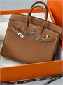 HERMES сумка Birkin 25 см кожа Того кэмел серебро СК-00861