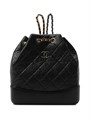 CHANEL рюкзак мятая кожа черный серебро РК-8499