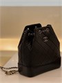 CHANEL рюкзак мятая кожа черный серебро РК-8499
