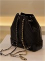CHANEL рюкзак мятая кожа черный серебро РК-8499