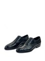 BRIONI туфли крокодил черные с перфорацией ОК-2217