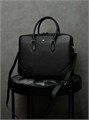 MONTBLANC портфель из зернистой телячьей кожи с креплением на чемодан и плечевым ремнем ПР-2508