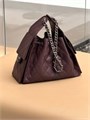 CHANEL сумка Hobo 26 см кожа икра бордовая серебро СК-01249