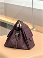CHANEL сумка Hobo 26 см кожа икра бордовая серебро СК-01249