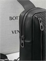 BV слинг черный теленок с наружным карманом на молнии СЛ-00745