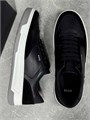 HUGO BOSS кеды черные на серо-белой подошве тисненный лого с боку ОС-2156