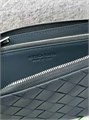 BV кошелек крупное плетение кожа ягненка синий КЛ-01609