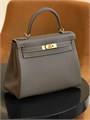 HERMES Kelly 28 см сумка кожа Того этуп золото СК-00761