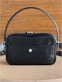 ACNE STUDIOS сумка Small Camero гладкая черная кожа серебро маленькая СК-01656