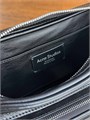 ACNE STUDIOS сумка Small Camero гладкая черная кожа серебро маленькая СК-01656