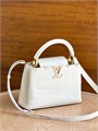 LV сумка CAPUCINES кожа крокодила белый золото СК-01751