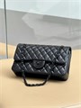 CHANEL сумка 2.55 гладкая кожа в клетку 25 см черная черная СК-01429