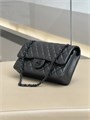 CHANEL сумка 2.55 гладкая кожа в клетку 25 см черная черная СК-01429
