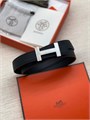 HERMES ремень 25 мм эпсом черный РМ-8974