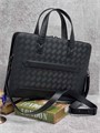 MONTBLANC портфель Extreme 3.0 черная кожа с тиснением плетенки ПР-2662