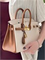 HERMES сумка Birkin 25 см кожа эпсом молочная кэмел золото СК-01506