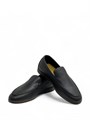 LORO PIANA лоферы низкие кожа черные с темной подошвой ОК-1565