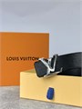 LV ремень кожа Эпи черный пряжка LV серебро РМ-1151