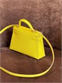 HERMES сумка mini Kelly 19 см кожа Эпсом желтая золото СК-01577
