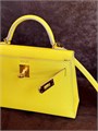 HERMES сумка mini Kelly 19 см кожа Эпсом желтая золото СК-01577