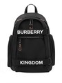 BURBERRY рюкзак текстиль черный белая надпись Kingdom РК-2350