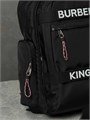 BURBERRY рюкзак текстиль черный белая надпись Kingdom РК-2350