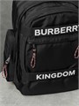 BURBERRY рюкзак текстиль черный белая надпись Kingdom РК-2350
