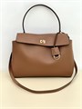 BALENCIAGA сумка Rodeo Medium кожа гладкая коричневая золото СК-01579