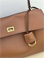 BALENCIAGA сумка Rodeo Medium кожа гладкая коричневая золото СК-01579