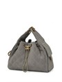 CHANEL сумка Hobo 26 см замша серая золото СК-00292