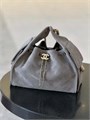 CHANEL сумка Hobo 26 см замша серая золото СК-00292