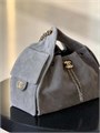 CHANEL сумка Hobo 26 см замша серая золото СК-00292