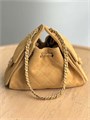 CHANEL сумка Hobo 22 см замша песочная золото СК-01248