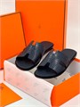 HERMES шлепанцы крокодил H синие матовые ОЛ-0036