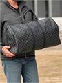 LV дорожная сумка Keepall 55 см серая шашка ДС-0303