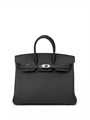HERMES сумка Birkin 25 см кожа Того черная серебро СК-01698
