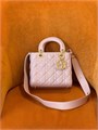 DIOR LADY сумка 20 см гладкая кожа розовая золото СК-01346