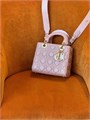 DIOR LADY сумка 20 см гладкая кожа розовая золото СК-01346